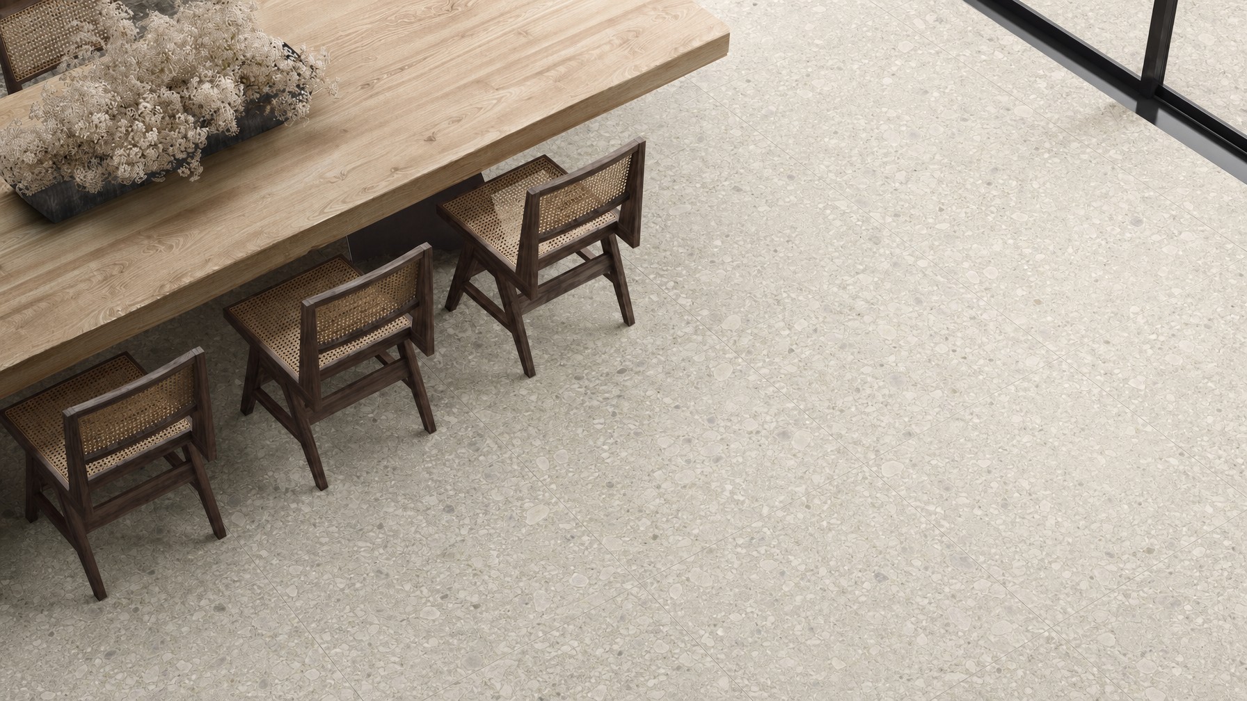 Mood Urban Ivory installed project application.