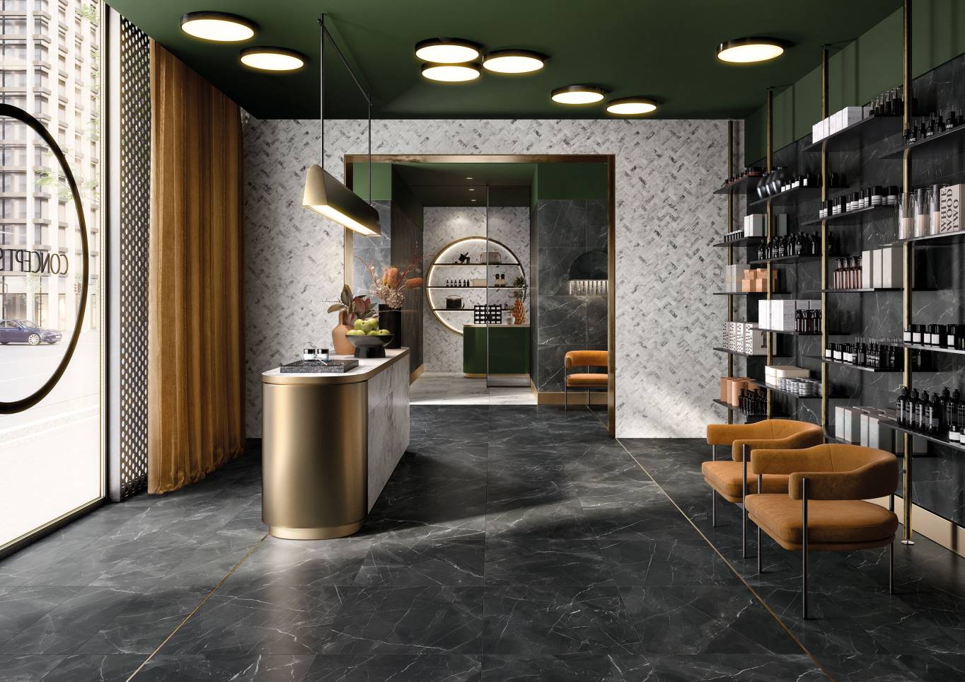 Calacatta Black installed project hero image